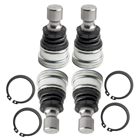 4x Upper Lower Front Ball Joints compatible for Polaris RZR 570 800 900 4 900 14-18 7061220 MAXPEEDINGRODS