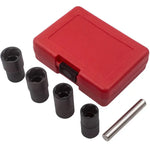 5 Pc Twist Socket Set 4 Damaged Worn Lug Nut Lock Remover 17 19 21 22mm MAXPEEDINGRODS