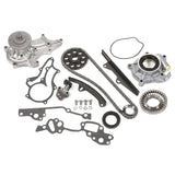 Timing Chain Kit w/ 2 Metal Guides Water Oil Pump Fit 85-95 Toyota 22R 22RE