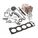 Timing Chain Kit Metal Guides Water Pump Head Gasket Fit 85-95 Toyota 22R 22RE