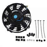 7" inch Universal Slim Fan Push Pull Electric Radiator Cooling 12V Mount Kit