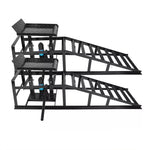 2 Pcs Heavy Duty Auto Car Truck Service Ramps Lifts Hydraulic Lift Frame Home