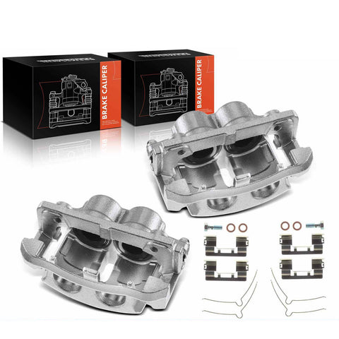 2x Brake Caliper with Bracket for Ford F-150 2004 2005 Front Driver & Passenger