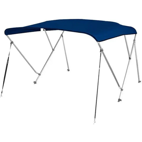 61"-66"W-Bimini-Top-Boat-Cover-Doubled-Wall-Anodized-Aluminum-Frame-Blue-170602 ECCPP