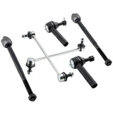 6pc Inner Outer Tie Rod Ends Front Sway Bar Ends compatible for Dodge Avenger compatible for Chrysler MAXPEEDINGRODS
