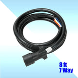 7 Way Trailer Plug Wire Connector Inline Cord 7 Pin Inline Harness Kit RV Blade EB-DRP