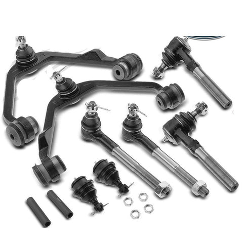10x Front Upper Control Arm w/ Ball Joints Tie Rod End for Ford F-150 F-250 RWD