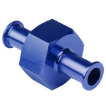 3/8" An6 An-6 Straight Male Hose Union Coupler Blue Aluminum Anodized Fitting DNA MOTORING