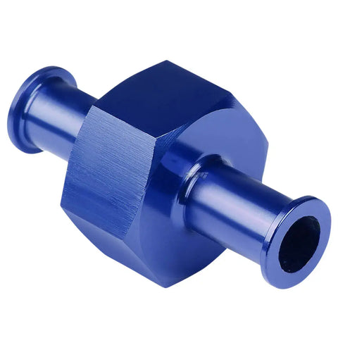 3/8" An6 An-6 Straight Male Hose Union Coupler Blue Aluminum Anodized Fitting DNA MOTORING