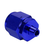 10-An Female Flare To 1/8" Npt Male Blue Aluminum Expander B-Nut Swivel Fitting DNA MOTORING