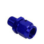 4-An Female Flare To 1/8" Npt Male Blue Aluminum Expander B-Nut Swivel Fitting DNA MOTORING