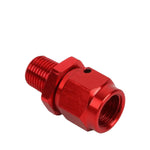 4-An Female Flare To 1/8" Npt Male Red Aluminum Expander B-Nut Swivel Fitting DNA MOTORING