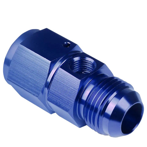 10An An10 An-10 Male-Female 1/8" Npt Port Blue Aluminum Anodize Fitting Adapter DNA MOTORING
