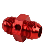 12An An12 An-12 Male Union 1/8" Npt Port Red Aluminum Anodize Fitting Adapter DNA MOTORING
