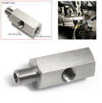 Oil Pressure Sensor Tee 1/8''NPT to Adapter Fitting Turbo Supply Feed Line Gauge JackSpania Racing