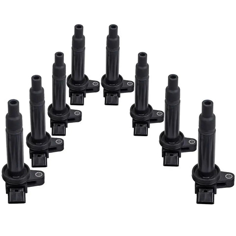 8x Complete Set Pack compatible for Toyota Land Cruiser 100 4.7 Pencil Ignition Coil Packs MAXPEEDINGRODS