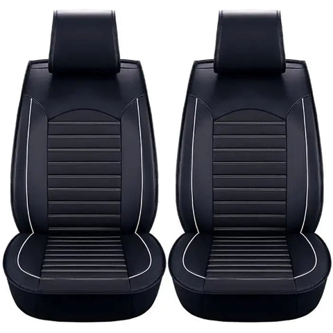 9Pcs Car Seat Cover Protector+Cushion Front & Rear Full Set PU Leather Interior 169611 ECCPP