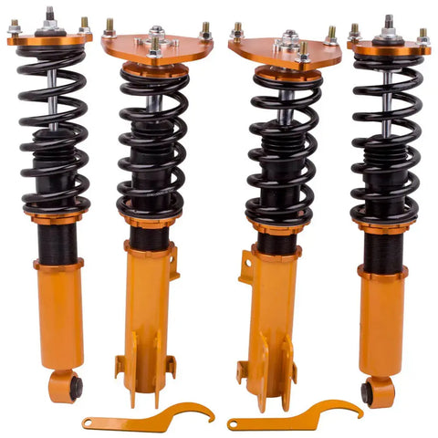 Adj. Height Shock Absorber Coilover Lowering Kit compatible for Mitsubishi Galant 99-03 MAXPEEDINGRODS
