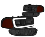 2000-2006 Gmc Yukon Sierra Denali Led Drl Headlight+Bumper Lamp Smoked/Amber DNA MOTORING