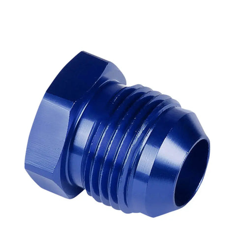 An10 An-10 Flare Bolt Blue Aluminum Anodized Nut Plug Bolt Lock Fitting Adapter DNA MOTORING