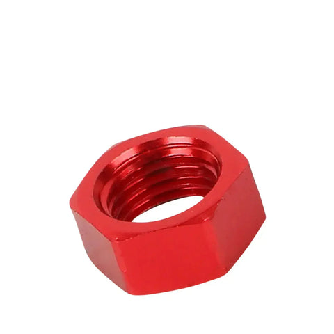 An3 An-3 Fuel Bulkhead Red Aluminum Anodized Nut Sealing Locking Fitting Adapter DNA MOTORING