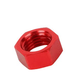 An4 An-4 Fuel Bulkhead Red Aluminum Anodized Nut Sealing Locking Fitting Adapter DNA MOTORING