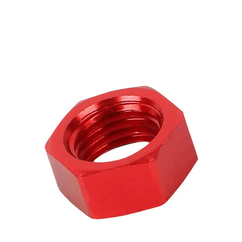 An4 An-4 Fuel Bulkhead Red Aluminum Anodized Nut Sealing Locking Fitting Adapter DNA MOTORING