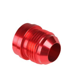 An8 An-8 Male Thread Straight Weld On Flare Red Aluminum Anodized Fitting DNA MOTORING