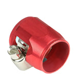 An8 An-8 Push On Hose End Cover Clamp Finisher Red Aluminum Anodized Fitting DNA MOTORING