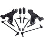 10pcs Suspension Kit Front Upper and Lower Control Arms w/Ball Joints Tie Rod Ends MaxpeedingRods