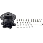 Black Car Steering Wheel Quick Release HUB Racing Adapter Snap Off Boss Kit New MAXPEEDINGRODS
