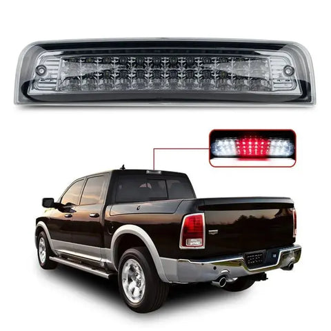 Blk For 09-10 Dodge Ram 1500 11-18 2500 3500 LED 3rd Brake Light Stop Cargo Lamp ECCPP