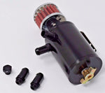 Motor K Black Baffled Aluminum Oil Separator Catch Can Tank W/ Breather Filter JackSpania Racing