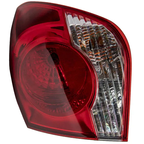Halogen Tail Light Right Outer Clear/Red w/ Bulbs compatible for Chevy Cruze 2011-2015 MaxpeedingRods