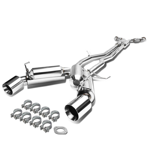 Catback Exhaust w/4.5 in. OD Muffler Tip - Clamp-on <br>03-07 Infiniti G35 Coupe Nissan 350Z