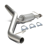 Catback Exhaust System w/Louvered Core Muffler <br>07-14 Toyota FJ Cruiser 2.5 in. OD