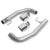 Axle-Back Exhaust w/4 in. OD Stainless Steel Muffler Tips <br>15-17 Ford Mustang 5.0L