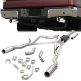 Cat-Back Exhaust System w/4 in. OD Muffler Tip <br>09-14 Ford F150 4.6L 5.0L 5.4L