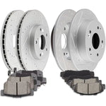 Ceramic Brake Pads And Rotors Front Rear For Acura RSX Type-S 2.0L 2002-2006 ECCPP