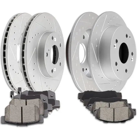 Ceramic Brake Pads And Rotors Front Rear For Acura RSX Type-S 2.0L 2002-2006 ECCPP
