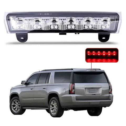 Clear Lens Rear Roof LED 3RD Third Brake Tail Light for 2000-2006 Chevy Suburban ECCPP