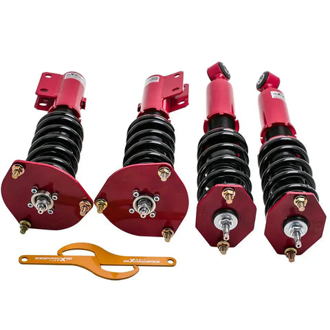 Coilovers Coils compatible for Mitsubishi 3000GT compatible for AWD 1991-1999 92 93 94 95 96 97 98 Shocks MAXPEEDINGRODS
