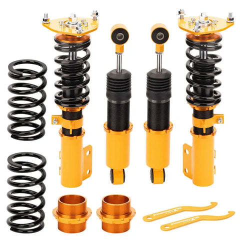 Coilovers Kit compatible for Hyundai Veloster 2013-2015 1.6L Adj. Height Shock Absorbers MAXPEEDINGRODS