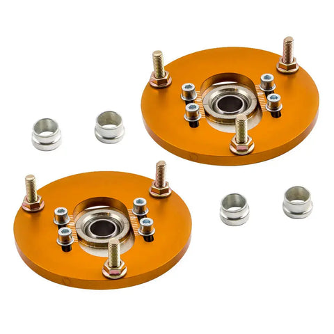 Compatible for BMW 98-05 E46 3 Series Front Coilover Top Upper Mount Camber Plate MAXPEEDINGRODS
