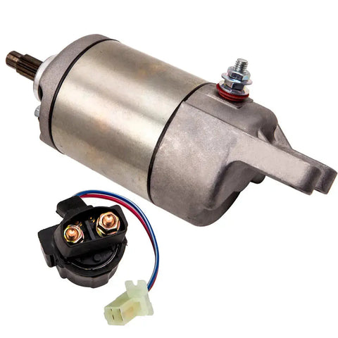 Compatible for Honda Fourtrax 250 1987 300 1988-2000 TRX250 TRX300 Starter + Relay Solenoid MAXPEEDINGRODS