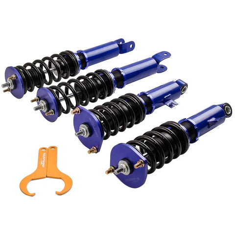 Compatible for Nissan 300ZX z32 coilovers Adjustable Height Shock Absorbers Coilovers Kits 1990 - 1996 MAXPEEDINGRODS
