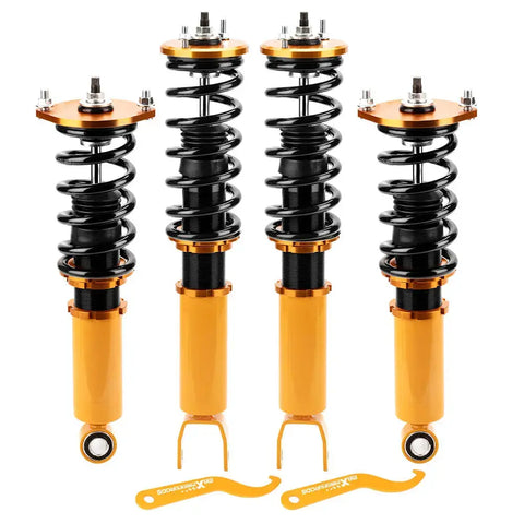 Compatible for Nissan 90-96 300ZX z32 coilovers Skyline Suspension Kits Shocks Struts Coilovers MAXPEEDINGRODS