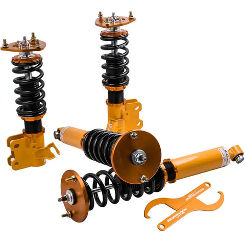 Compatible for Nissan s14 coilovers Spring Golden 1995-1998 Racing Damper 240sx coilovers Adjustable MAXPEEDINGRODS