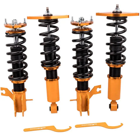 Compatible for Nissan sentra coilovers 00-06 Shocks Adj. Height Coilovers Suspension Coil Spring Kits MAXPEEDINGRODS