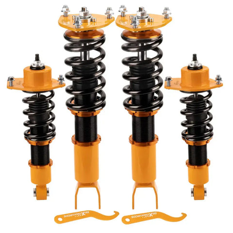 Complete Coilovers Kit compatible for Mazda RX-8 2004-2011 Struts Coil Shocks Adj. Height MAXPEEDINGRODS